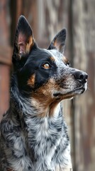 australian cattle dog in the farm
