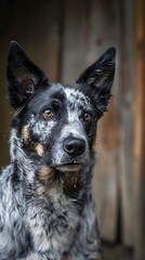 australian cattle dog in the farm