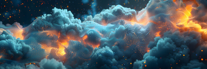 Fototapeta premium Celestial Cloud Nebula