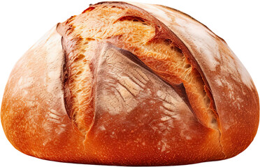 loaf of bread isolated on white transparent background