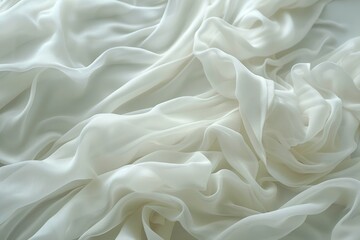 Obraz premium A white fabric with a pattern of white lines