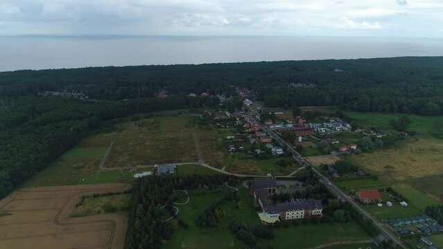 Beautiful Landscape Lukecin Piekny Krajobraz Aerial View Poland