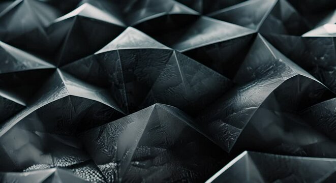 Triangular patterned fabric close-up, hyper-realistic textile design, 3D,