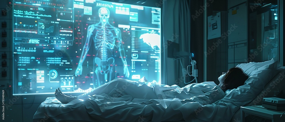 Wall mural ai-infused healthcare, innovative patient care approaches