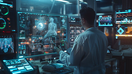 Futuristic Healthcare: Doctor Utilizing Holographs for Patient Health Review