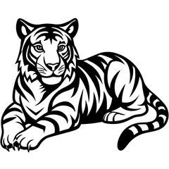 Fototapeta premium head of lion mascot,lion silhouette,vector,icon,svg,characters,Holiday t shirt,black tiger drawn trendy logo Vector illustration,tiger on a white background,eps,png