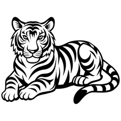 Obraz premium head of lion mascot,lion silhouette,vector,icon,svg,characters,Holiday t shirt,black tiger drawn trendy logo Vector illustration,tiger on a white background,eps,png