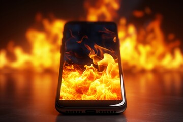 炎のスマートフォン,Generative AI AI画像