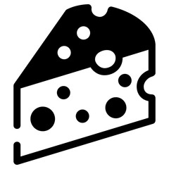 cheese vector icon. food and beverage icon solid line style. perfect use for icon, logo, illustration, website, and more. icon design solid line style
