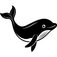 Whale mascot,Whale silhouette,vector,icon,svg,characters,Holiday t shirt,black fish drawn trendy logo Vector illustration,fish on a white background,eps,png