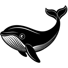 Whale mascot,Whale silhouette,vector,icon,svg,characters,Holiday t shirt,black fish drawn trendy logo Vector illustration,fish on a white background,eps,png