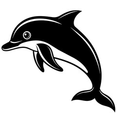dolphin isolated on white background mascot,dolphin silhouette,vector,icon,svg,characters,Holiday t shirt,black fish drawn trendy logo Vector illustration,fish on a white background,eps,png