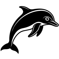 dolphin isolated on white background mascot,dolphin silhouette,vector,icon,svg,characters,Holiday t shirt,black fish drawn trendy logo Vector illustration,fish on a white background,eps,png