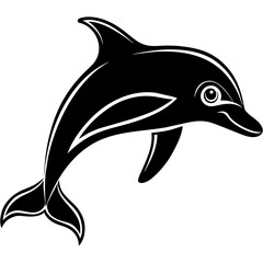 dolphin isolated on white background mascot,dolphin silhouette,vector,icon,svg,characters,Holiday t shirt,black fish drawn trendy logo Vector illustration,fish on a white background,eps,png
