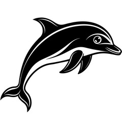 dolphin isolated on white background mascot,dolphin silhouette,vector,icon,svg,characters,Holiday t shirt,black fish drawn trendy logo Vector illustration,fish on a white background,eps,png