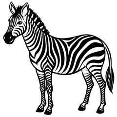 Fototapeta na wymiar zebra vector illustration mascot,zebra silhouette,vector,icon,svg,characters,Holiday t shirt,black zebra drawn trendy logo Vector illustration,zebra on a white background,eps,png