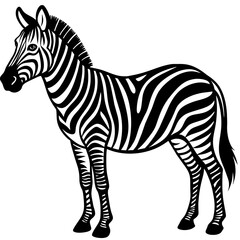 zebra vector illustration mascot,zebra silhouette,vector,icon,svg,characters,Holiday t shirt,black zebra drawn trendy logo Vector illustration,zebra on a white background,eps,png