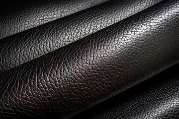 Highly detailed black leather backgorund