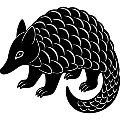 pangolin vector illustration mascot,pangolin silhouette,vector,icon,svg,characters,Holiday t shirt,black pangolin drawn trendy logo Vector illustration,pangolin on a white background,eps,png