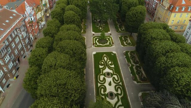 Park Sienkiewicza Slupsk Centrum Aerial View Poland