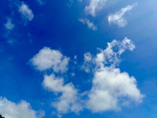 blue sky and clouds