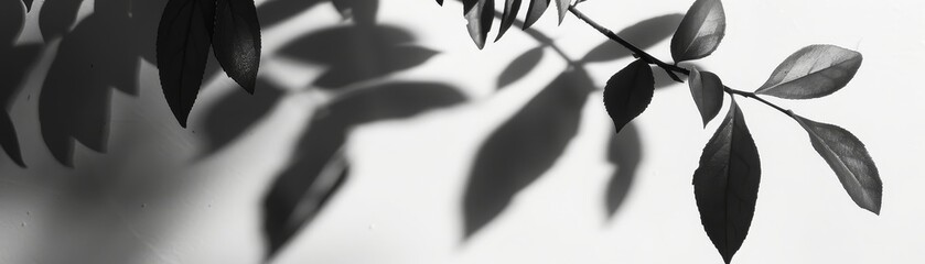 A minimalist representation of a leaves shadow