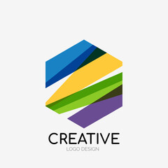 a colorful logo that says creative logo design