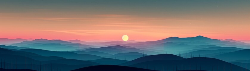  A minimalist representation of a landscapes