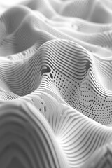 a Interwoven lines forming organic patterns