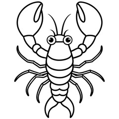 lobster cartoon illustration