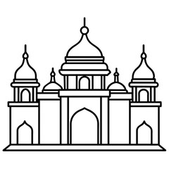 mosque vector illustration