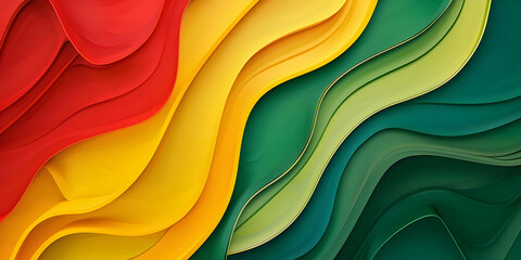 Colorful abstract background with vibrant waves flowing in different directions.