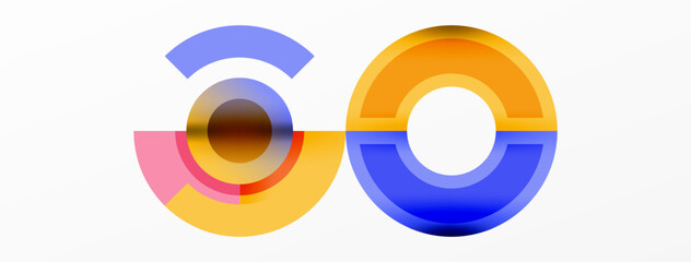 a blurred image of two circles with the number 50 in the middle