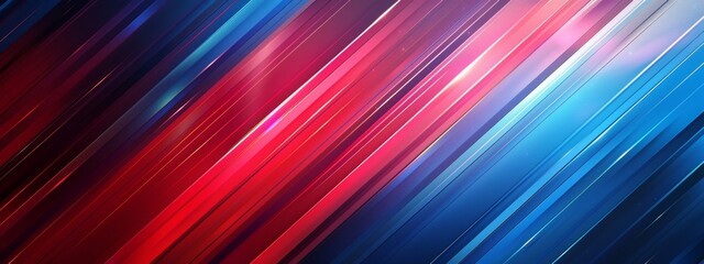 Red and blue stripes geometric minimal abstract glossy background
