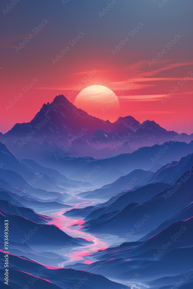 Poster gradient backgrounds with subtle textures