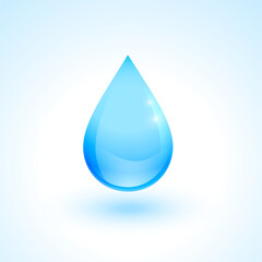 isolated and realistic clear water droplet design