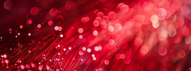 technology red and fiber optic background
