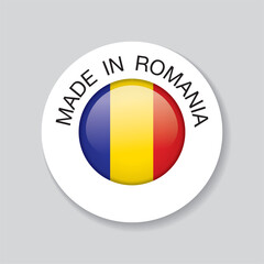 Fototapeta premium made in romania. template icon design