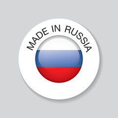 made in russia. template icon design