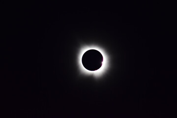 The great American solar eclipse diamond effect just after the totality