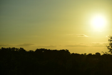 A peaceful and beautiful sunset