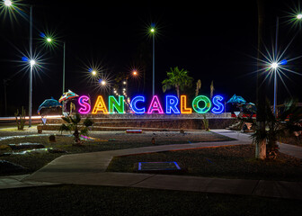 SAN CARLOS, letras turísticas