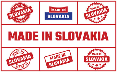 Made In Slovakia Rubber Stamp Set