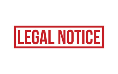 Red Legal Notice Rubber Stamp Seal Vector