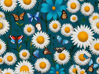 beautiful white and light blue coloured flowers