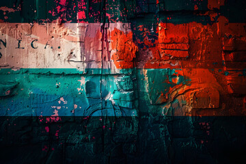 Netherlands' Digital Identity: Highlighting the .NL Country Code in Abstract Art - obrazy, fototapety, plakaty