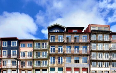 Fototapeta na wymiar Apartment buildings in Porto, Portugal