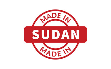 Made In Sudan Rubber Stamp