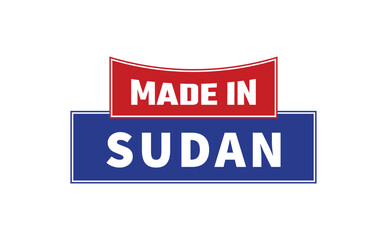 Made In Sudan Seal Vector