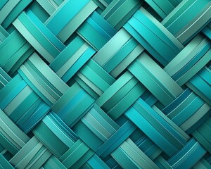 Construct a geometric pattern using only straight lines in shades of turquoise, abstract  , background